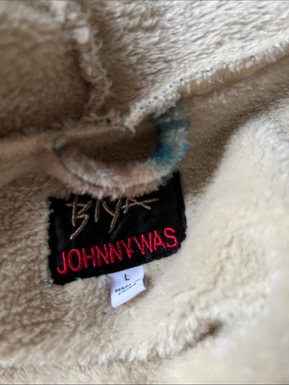 Johnny Was Ledona Sherpa Jacket Size Large Cozy Plush - Picture 6 of 6
